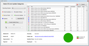 SnaPatch Patch Management Software Compliance Window