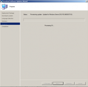 SCCM Manual Updates Deployment
