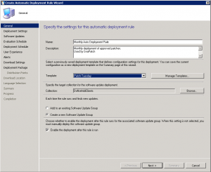 SCCM Auto Deployment