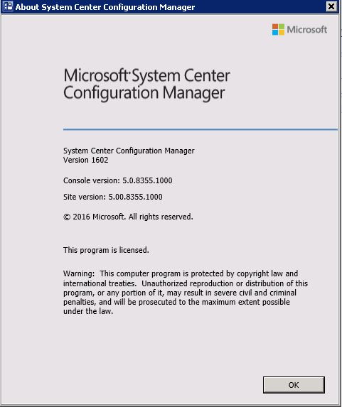 SCCM 1602