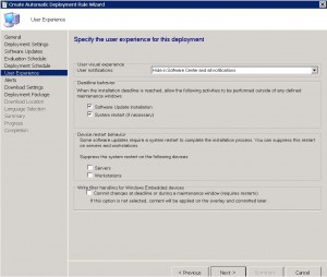 SCCM User Experience