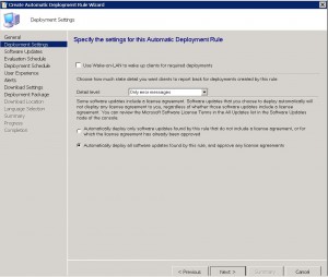 SCEP Automatic Deployment Rule