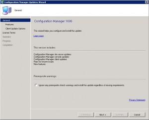 SCCM 1606 Install 1