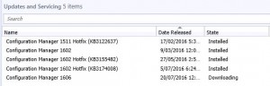 SCCM 1606 downloading