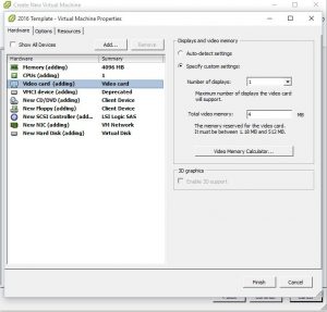 VMWare Template Creation Completed