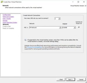 VMWare Template Creation Networking