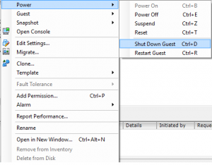 VMWare Template Creation Shutdown