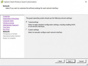 Vmware VM Deployment Customisation