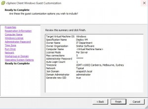 Vmware VM Deploying