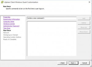 Vmware Customising