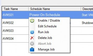 Azure VM Scheduler Right Click