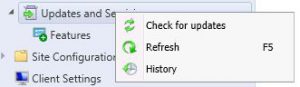sccm-1606-check-for-updates