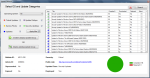 SnaPatch Patch Management Patching Screen