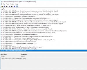 SCCM 1810 ConfigMgrPrereq_log