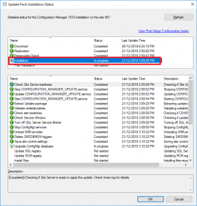 Sccm 1810 Upgrade Show Status 2