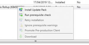 KB4500571 PrerequisiteCheck