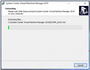 scvmm install extracting