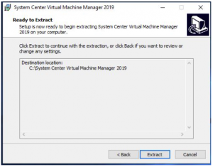 scvmm install file extraction