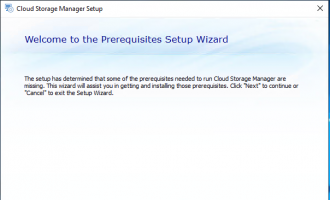 Cloud Storage Manager Install 1