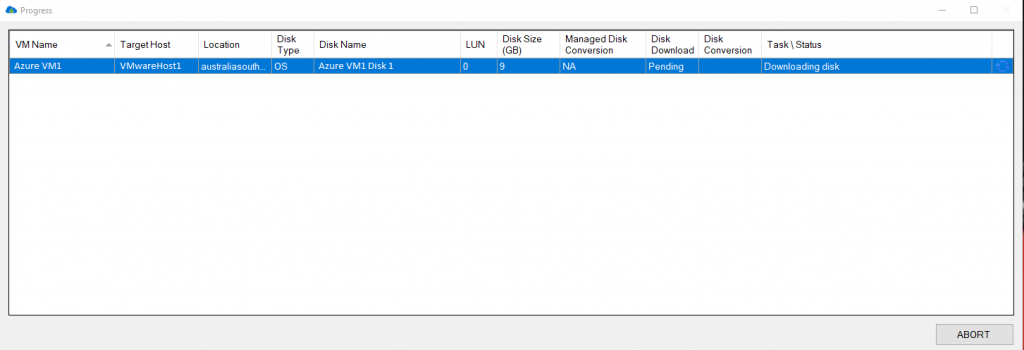 Azure VM Conversion Process