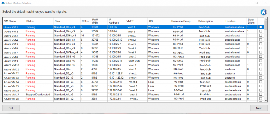 Carbon Azure VM Details