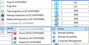 SnapShot Master Right Click Menu Single VM