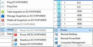 SnapShot Master Right Click Menu Single VM