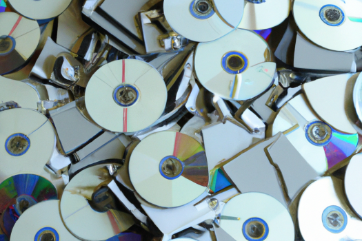 thousands of computer disks