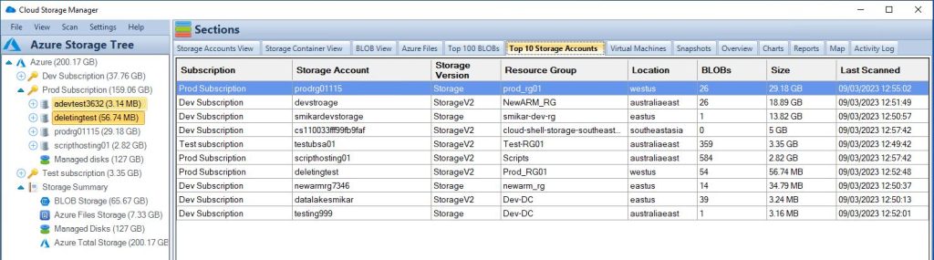 Azure Blobs in Storage
