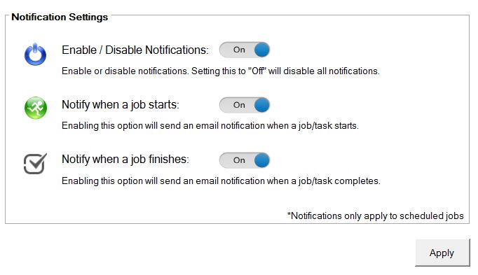 Snapshot Master Notifications