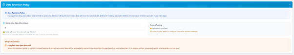 chipmunk data retention options chipmunk data retention options