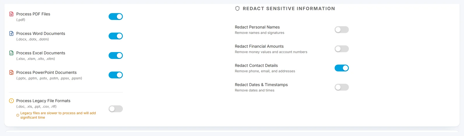 Nutshell AI Settings 2